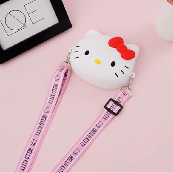 Hello Kitty Mini Silicon Crossbody CUTE bag wallet - Picture 4 of 9